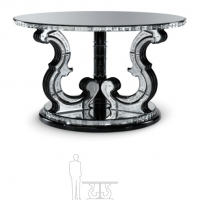 Beveled Glass Deco Style Table