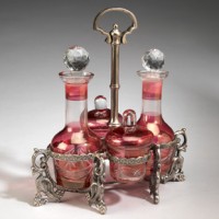 Condiment Set with Stand
