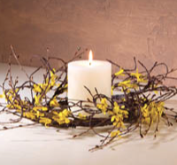 Forsythia Candle Ring