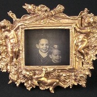 Golden Cherub Picture Frame