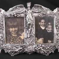 Guardian Angel Picture Frame, silver