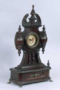 Hand-Carved Antique Mantle Clock