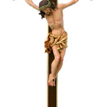 Hand-Carved Body of Christ on Cross