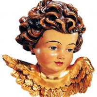 Hand-Carved Head of Angel