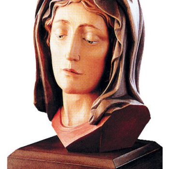 Hand-Carved Head of Madonna