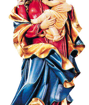 Hand-Carved Madonna of the Heart