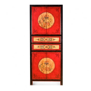 Hand Painted Tibetan Cabinet