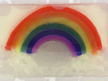 Handmade Rainbow Bar Soap