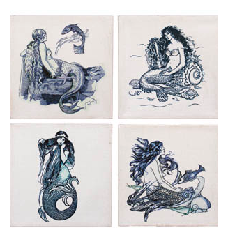 Indigo Mermaid Canvases