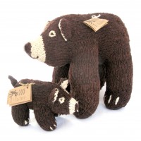 Kenyan Knitted Brown Bear Toy