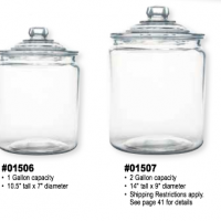 Large Clear Glass Storage Jars