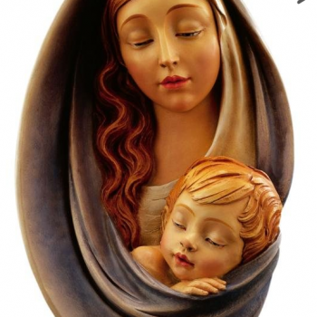 Madonna & Child Woodcarving