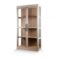 Natural Wood Shelving Cabinet