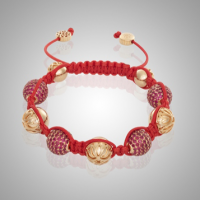 Rose Gold Ruby Pavé Bracelet