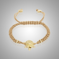 Rose Gold Turtle Bracelet, detail