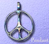 Silver Peace Symbol Pendant