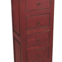 Tall Lingerie Dresser, red