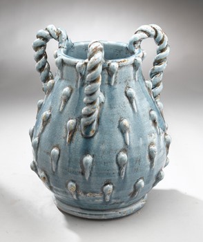 Three Handled Ceramic Pot