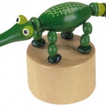 Wooden Alligator Press Puppet