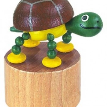 Wooden Turtle Press Puppet
