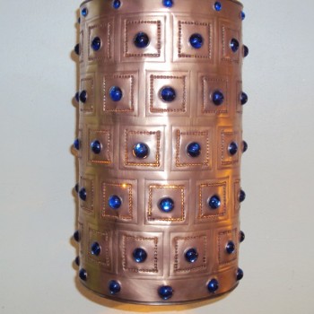 Blue Jewel Copper Pendant Light