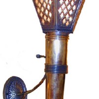 Brass Torch Wall Sconce