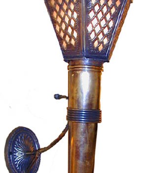 Brass Torch Wall Sconce