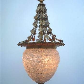 Clear Assisi Bronze Chandelier