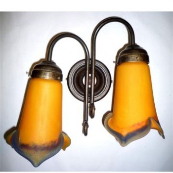 Double Squash Flower Wall Light