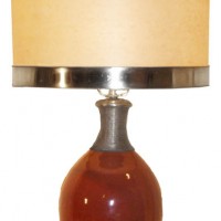 Elegant Silver Trim Lamp