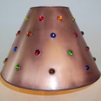 Mixed Jewels Conical Lampshade
