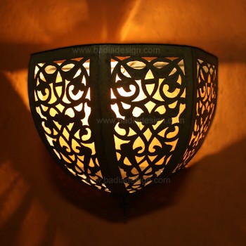 Moroccan Brass Wall Sconce WL011