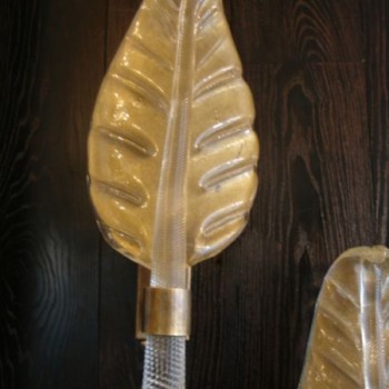 Murano Leaf Wall Sconce