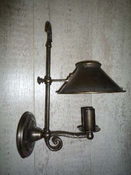 Patinated Brass Wall Lamp